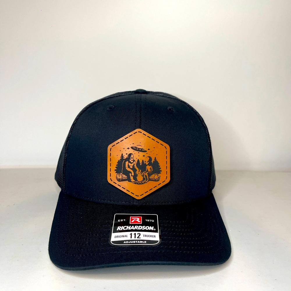 Hat,Bigfoot hat,Bigfoot and Alien Hat,Richardson Hat